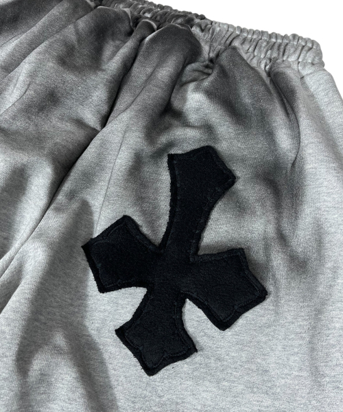 SK8ER ROCK(スケーターロック)の「Painting Cross Sweat Wide Pants ((melange gray))(スウェットパンツ・レディース・その他・ONE SIZE)」の2枚目の写真