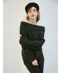 EIMY ISTOIRE（エイミーイストワール）の「ワンショルトップスマーメイドスカートニットセット（セットアップ）」