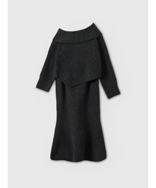 EIMY ISTOIRE（エイミーイストワール）の「ワンショルトップスマーメイドスカートニットセット（セットアップ・レディース・グレー/オフホワイト/ミント/ライトピンク・F）」の22枚目の写真