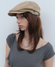 MILLO WOMEN（ミロウーマン）の「ヘリンボーンハンティングキャップ [ベージュ]（ハンチング/ベレー帽）」