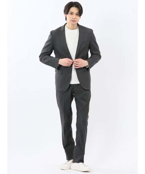 TAKA-Q(タカキュー)の「【ストレッチ ウォッシャブル イージーケア】タカキュー ノータック スラックス 黒(セットアップ可能)(スーツパンツ・メンズ・ブラック・S/MEDIUM/LARGE/X-LARGE/3L)」の6枚目の写真