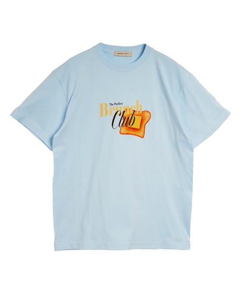 September SEOUL(セプテンバーソウル)の「トーストとバターグラフィックプリントTシャツ(Tシャツ/カットソー・レディース・ホワイト/ブルー・FREE)」の10枚目の写真