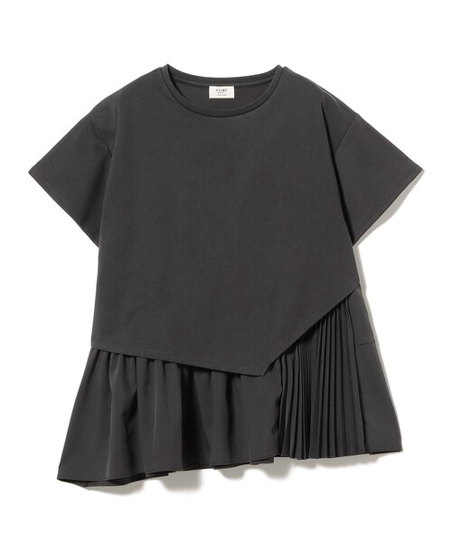 BEAMS HEART(ビームスハート)の「異素材 アシンメトリー プルオーバー(Tシャツ/カットソー・レディース・オフホワイト/チャコールグレー/ブルー・FREE)」の13枚目の写真