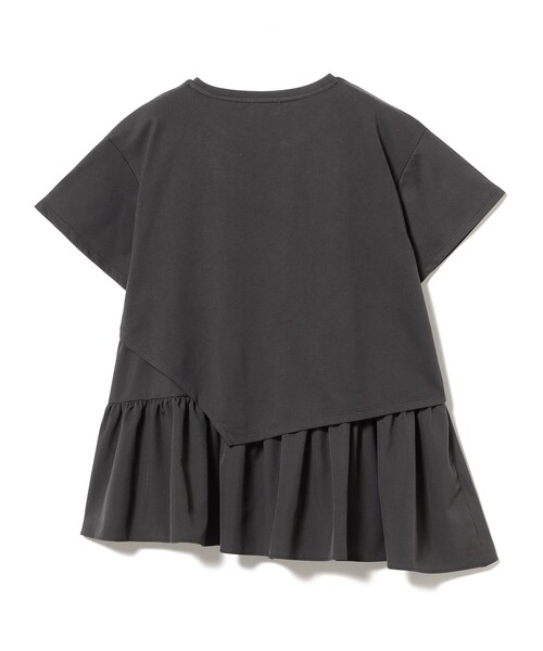 BEAMS HEART(ビームスハート)の「異素材 アシンメトリー プルオーバー(Tシャツ/カットソー・レディース・オフホワイト/チャコールグレー/ブルー・FREE)」の14枚目の写真