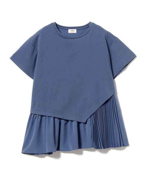 BEAMS HEART(ビームスハート)の「異素材 アシンメトリー プルオーバー(Tシャツ/カットソー・レディース・オフホワイト/チャコールグレー/ブルー・FREE)」の16枚目の写真