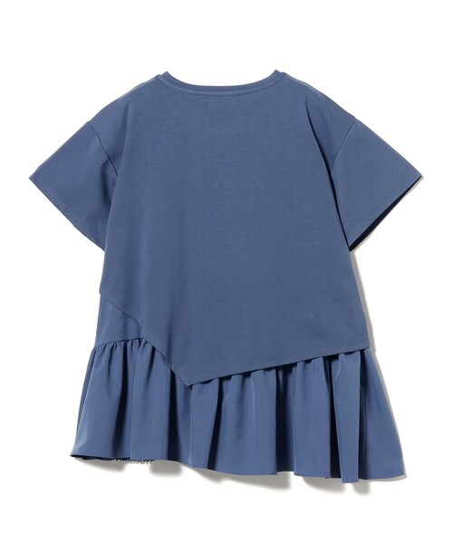 BEAMS HEART(ビームスハート)の「異素材 アシンメトリー プルオーバー(Tシャツ/カットソー・レディース・オフホワイト/チャコールグレー/ブルー・FREE)」の20枚目の写真