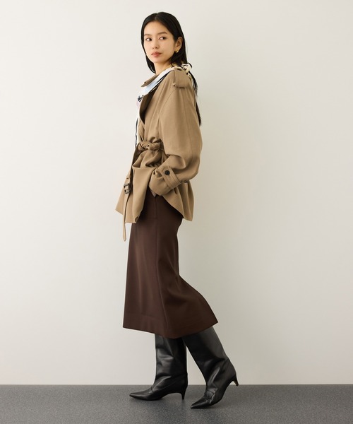 ROPE'(ロペ)の「【MANTECO(マンテコ)】テンセルウールミドル丈トレンチコート(トレンチコート・レディース・ベージュ・FREE)」の3枚目の写真