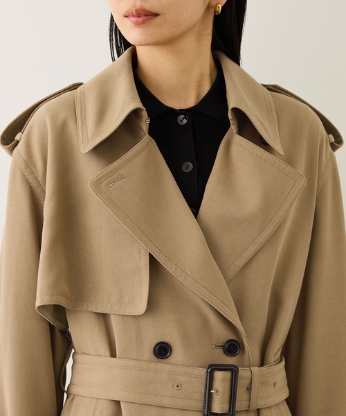 ROPE'(ロペ)の「【MANTECO(マンテコ)】テンセルウールミドル丈トレンチコート(トレンチコート・レディース・ベージュ・FREE)」の11枚目の写真