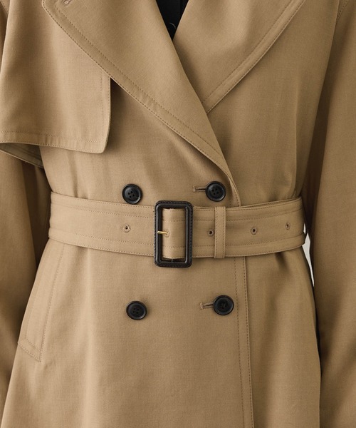 ROPE'(ロペ)の「【MANTECO(マンテコ)】テンセルウールミドル丈トレンチコート(トレンチコート・レディース・ベージュ・FREE)」の12枚目の写真