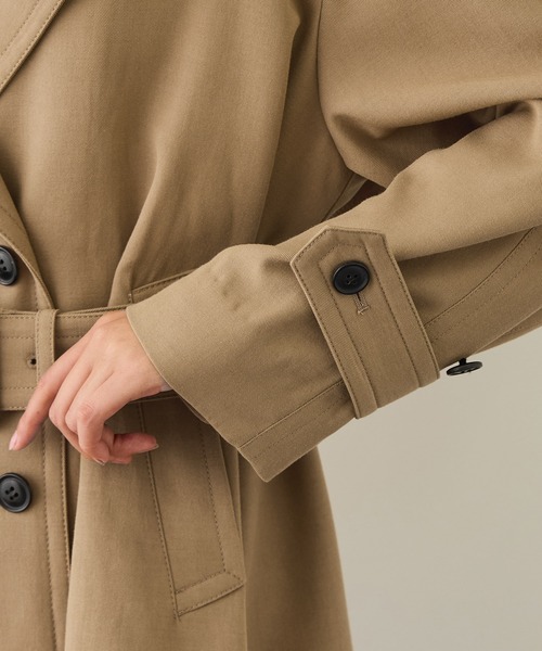 ROPE'(ロペ)の「【MANTECO(マンテコ)】テンセルウールミドル丈トレンチコート(トレンチコート・レディース・ベージュ・FREE)」の13枚目の写真