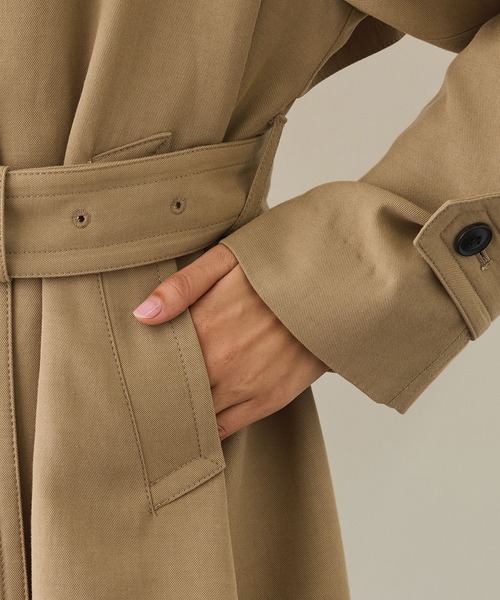 ROPE'(ロペ)の「【MANTECO(マンテコ)】テンセルウールミドル丈トレンチコート(トレンチコート・レディース・ベージュ・FREE)」の14枚目の写真