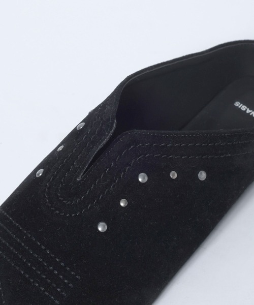 JEANASIS（ジーナシス）の「ウエスタンポインテッドミュール/643527（パンプス・レディース・ブラック/ベージュ・MEDIUM/LARGE）」の6枚目の写真