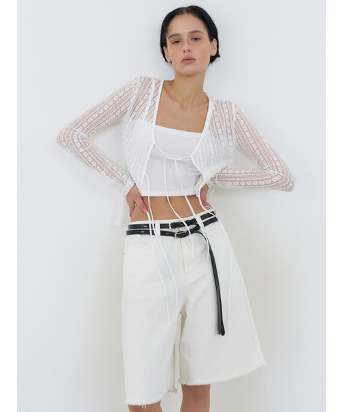 ETMON(エトモン)の「Bermuda Denim Pants White(その他パンツ・レディース・その他・S/M)」の3枚目の写真