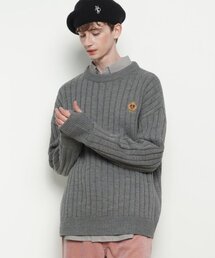 THE-ABON（エイボン）の「M97 wamer knit grey（ニット/セーター）」