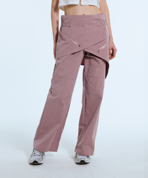 L11 WRAP SKIRT PANTS(PINK)