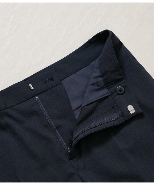 NEWYORKER（ニューヨーカー）の「【ウォッシャブル】ウールピンヘッド テーパードパンツ（スラックス・レディース・ブラウン/ネイビー/ダークグレー・11号/9号）」の8枚目の写真