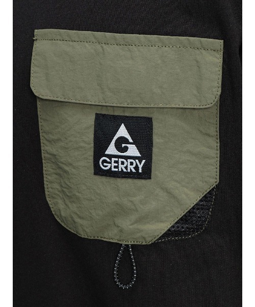 GERRY(ジェリー)の「GERRY (ジェリー) ナイロン胸ポケット 長袖 Tシャツ ロンT(Tシャツ/カットソー・メンズ・ホワイト/ブラック・LL/L/M)」の10枚目の写真