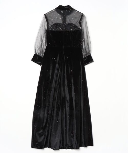 FREE STYLISTS(フリー スタイリスト)の「YUGA_YGMC Beaded see-through flared dress(ドレス・レディース・ブラック・L/S/XL/M)」の8枚目の写真