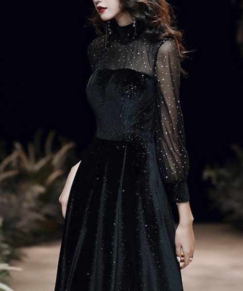 FREE STYLISTS(フリー スタイリスト)の「YUGA_YGMC Beaded see-through flared dress(ドレス・レディース・ブラック・L/S/XL/M)」の16枚目の写真