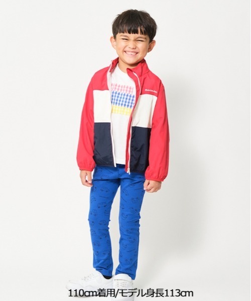 Moujonjon（ムージョンジョン）の「ギンガムチェック配色長袖Tシャツ（Tシャツ/カットソー・キッズ・ネイビー/ホワイト・140/130/120/110/100/90/80）」の11枚目の写真