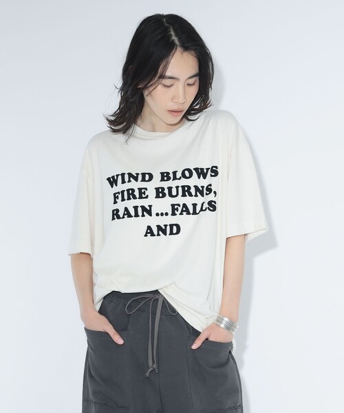 maturely（マチュアリー）の「【8/6値下げ】【別注】HEAR MY NAME × maturely / メモラブル プリント Tシャツ（Tシャツ/カットソー・レディース・ブラック/アイボリー・ONE SIZE）」の7枚目の写真