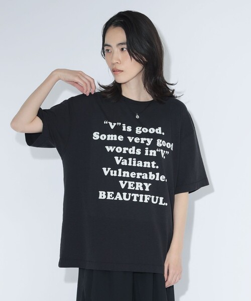 maturely(マチュアリー)の「【別注】HEAR MY NAME × maturely / メモラブル プリント Tシャツ(Tシャツ/カットソー・レディース・ブラック/アイボリー・ONE SIZE)」の22枚目の写真
