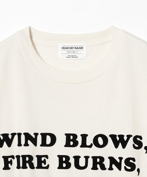 maturely(マチュアリー)の「【別注】HEAR MY NAME × maturely / メモラブル プリント Tシャツ(Tシャツ/カットソー・レディース・ブラック/アイボリー・ONE SIZE)」の13枚目の写真