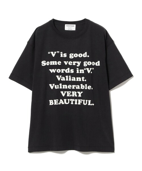 maturely(マチュアリー)の「【別注】HEAR MY NAME × maturely / メモラブル プリント Tシャツ(Tシャツ/カットソー・レディース・ブラック/アイボリー・ONE SIZE)」の9枚目の写真