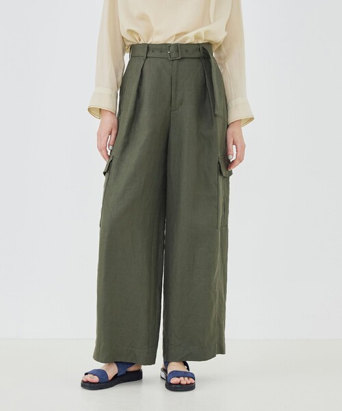 GALERIE VIE(ギャルリー ヴィー)の「ラミーツイル ベルテッドカーゴパンツ(カーゴパンツ・レディース・キャメル/カーキ・32/34/36)」の5枚目の写真