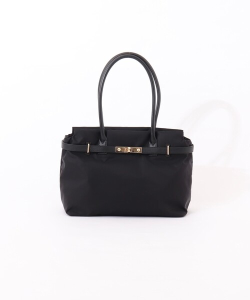 NOLLEY’S（ノーリーズ）の「HINERI A4トートバッグ（トートバッグ・レディース・ブラック/ベージュ・FREE）」の2枚目の写真