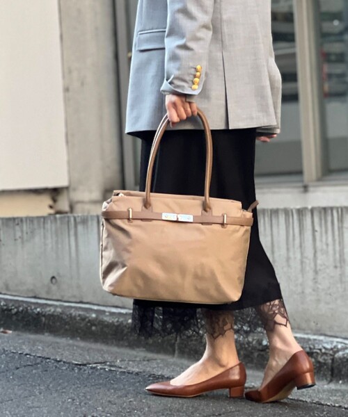 NOLLEY’S（ノーリーズ）の「HINERI A4トートバッグ（トートバッグ・レディース・ブラック/ベージュ・FREE）」の3枚目の写真