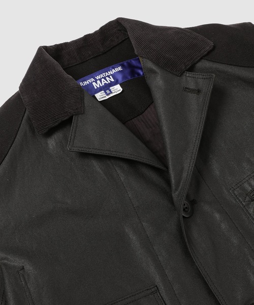 セール】COTTON OX COATING × LEATHER COAT（チェスターコート