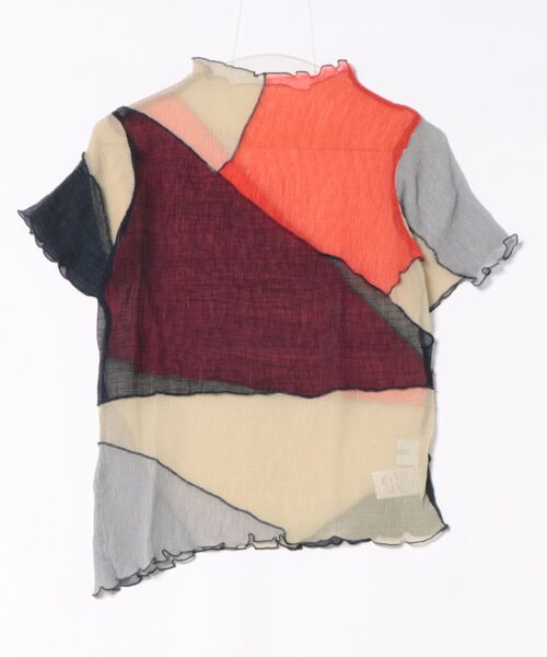 ENCLOSURE（エンクロージャー）の「【ENCLOSURE】2way multicolor switching sheer blouse（シャツ/ブラウス・レディース・グリーン系その他/レッド系その他/グレー系その他・FREE）」の22枚目の写真
