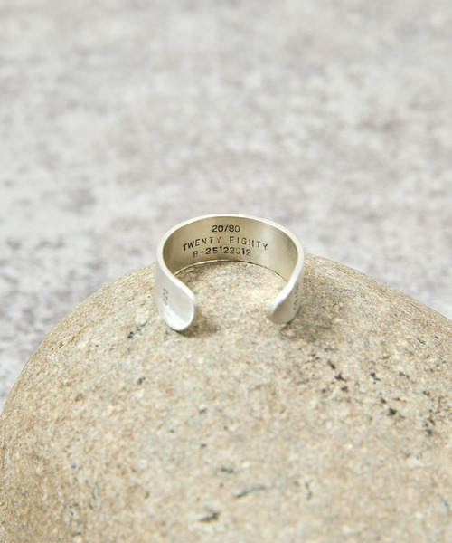 20/80(テゥエンティーエイティー)の「20/80 トゥエンティーエイティー / STERLING SILVER ID RING 8mm WIDTH スターリングシルバー925IDリング / AR004(リング・メンズ・シルバー・2/1)」の5枚目の写真