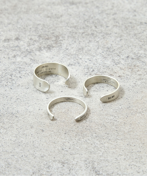 20/80(テゥエンティーエイティー)の「20/80 トゥエンティーエイティー / STERLING SILVER ID RING 8mm WIDTH スターリングシルバー925IDリング / AR004(リング・メンズ・シルバー・2/1)」の8枚目の写真
