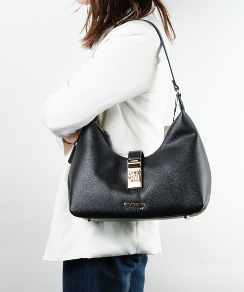 STEVE MADDEN（スティーブマデン）の「ワンハンドルホーボーバッグ/S.MADDEN BOVIE-XS（トートバッグ・レディース・ブラック・F）」の6枚目の写真