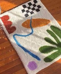 ammy.（エイミードット）の「【 ammy. / エイミードット 】 グラフィック アート ニュアンス マット（ラグ/マット）」