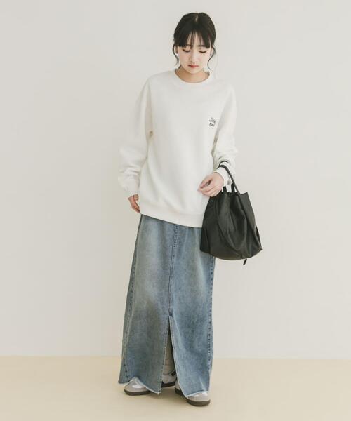 ITEMS URBANRESEARCH(アイテムズ アーバンリサーチ)の「刺繍ジャカードロングスリーブカットソー(スウェット・メンズ・ベージュ系その他/ホワイト/ベージュ/ブラック・MEDIUM/LARGE)」の13枚目の写真