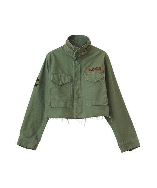 HYSTERIC GLAMOUR（ヒステリックグラマー）の「HYSTERIC GIG ショート丈M65ブルゾン（ブルゾン・レディース・カーキ/ブラック/ベージュ・FREE）」の3枚目の写真