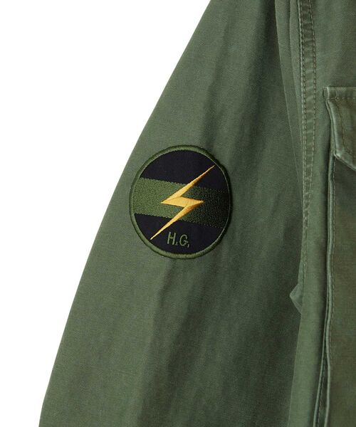 HYSTERIC GLAMOUR（ヒステリックグラマー）の「HYSTERIC GIG ショート丈M65ブルゾン（ブルゾン・レディース・カーキ/ブラック/ベージュ・FREE）」の10枚目の写真