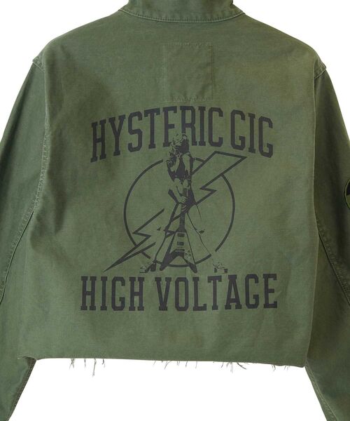 HYSTERIC GLAMOUR（ヒステリックグラマー）の「HYSTERIC GIG ショート丈M65ブルゾン（ブルゾン・レディース・カーキ/ブラック/ベージュ・FREE）」の11枚目の写真