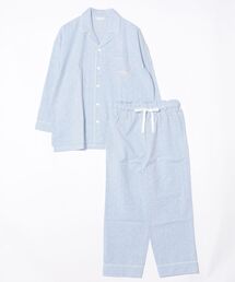 KID BLUE | キッドブルー -２６ドビードットシャンブレー -長袖パジャマ -KUDK521 -kidblue(ルームウェア/パジャマ)