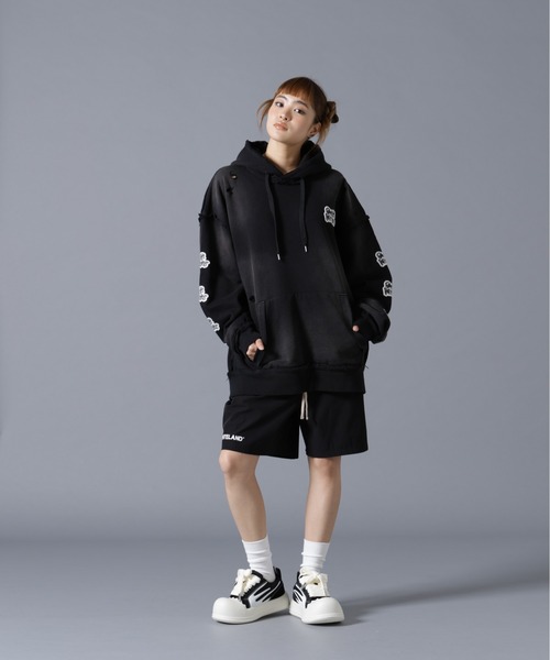 over print(オーバープリント)の「overprint/オーバープリント/PATCH Hoodie 7th Anniversary(パーカー・レディース・ブラック・M/L/XL)」の10枚目の写真