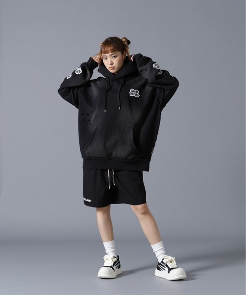 over print(オーバープリント)の「overprint/オーバープリント/PATCH Hoodie 7th Anniversary(パーカー・レディース・ブラック・M/L/XL)」の9枚目の写真