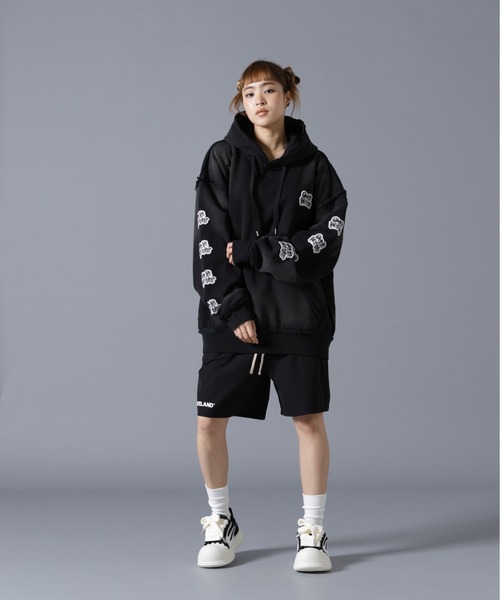 over print(オーバープリント)の「overprint/オーバープリント/PATCH Hoodie 7th Anniversary(パーカー・レディース・ブラック・M/L/XL)」の8枚目の写真