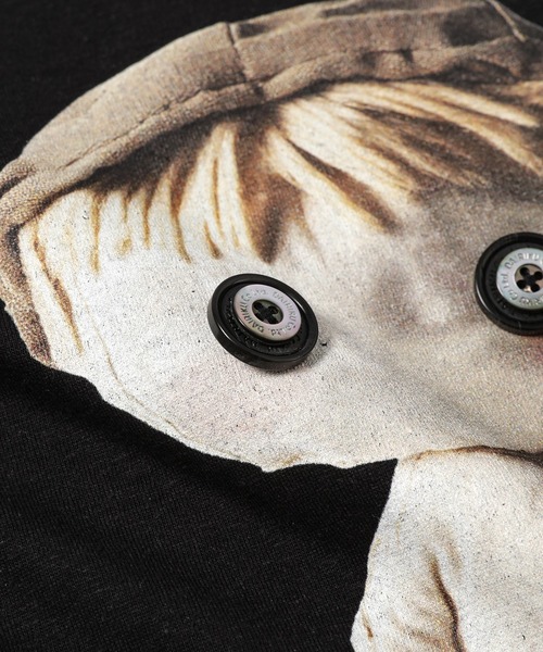 DAIRIKU（ダイリク）の「BUTTON EYE DOLL Raglan Tag Tour Tee（Tシャツ/カットソー・メンズ・ブラック/ホワイト・L/M）」の13枚目の写真