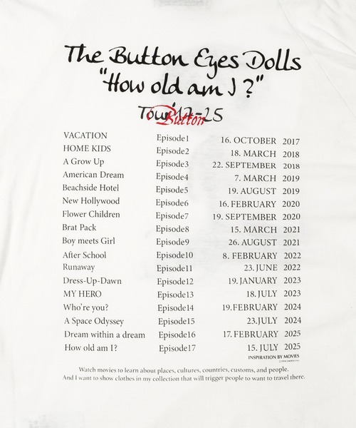 DAIRIKU（ダイリク）の「BUTTON EYE DOLL Raglan Tag Tour Tee（Tシャツ/カットソー・メンズ・ブラック/ホワイト・L/M）」の14枚目の写真