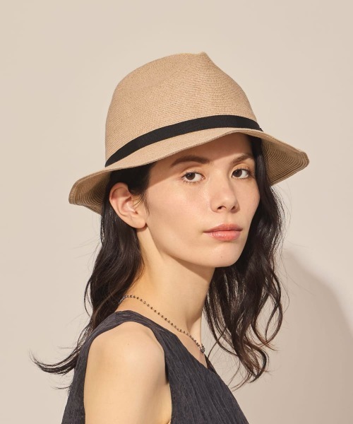 arth（アース）の「arth  PaperBD Washable Fedora / アース（ハット・メンズ・ブラウン/ベージュ・MEDIUM/LARGE）」の11枚目の写真