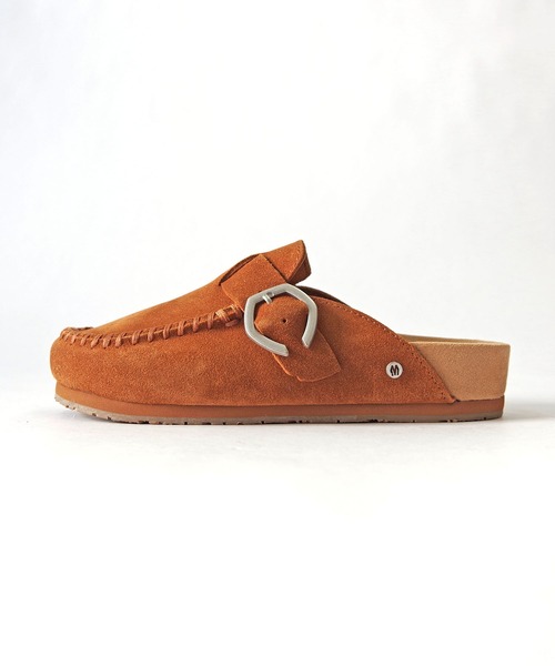 Minnetonka(ミネトンカ)の「MINNETONKA(ミネトンカ) / 本革 スエード クロッグシューズ BUCKLE CLOG(サンダル・レディース・ブラウン/ベージュ・7/6/8/9/5)」の7枚目の写真