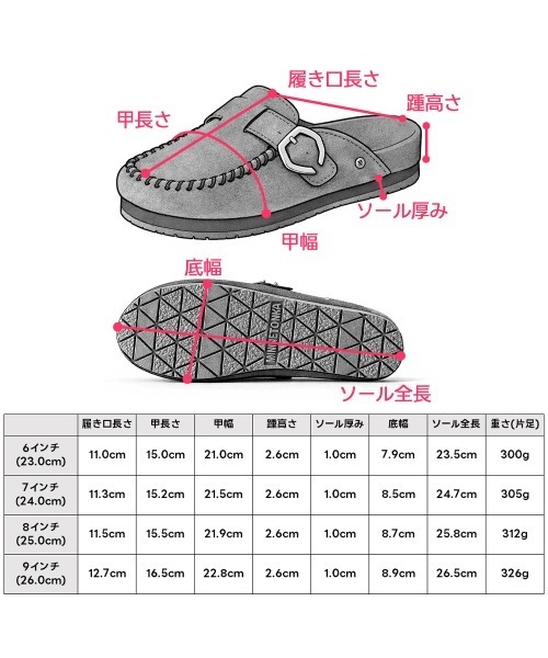 Minnetonka(ミネトンカ)の「MINNETONKA(ミネトンカ) / 本革 スエード クロッグシューズ BUCKLE CLOG(サンダル・レディース・ブラウン/ベージュ・7/6/8/9/5)」の14枚目の写真